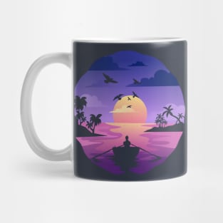 enjoy the sunset at sea Mug